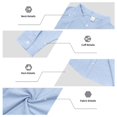 thumbnail image 5 of Awwp Men Set American Casual Summer Linen Men's Suit Loose Long Sleeved Short Pants And Shirt Set for Men Light Blue XXXL, 5 of 6