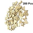 thumbnail image 4 of Oraceous 200pcs Crown Flower Shape Wooden Slices Heart Wooden Pieces Ornament Wood Cutouts Decoration DIY Material Wooden Chip(Assorted), 4 of 11