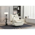 thumbnail image 5 of 270 Swivel Glider Recliner Chair, Power Recliner Rocking Chair, USB Port Charge for Nursery Chair with Atmosphere Lamp for Living Room Bedroom Apartment, 5 of 9