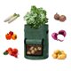 thumbnail image 2 of Bolsas de cultivo de plantas, juego de bolsas de cultivo de patatas, bolsas de plantación de tela gruesa transpirable ultrasuave, flor, verde 2 piezas JAMW Sencillez, 2 of 5