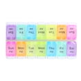 thumbnail image 1 of Tablet Container Dispenser Pills Box Holder Weekly Pill Organizer Storage Case, 1 of 9