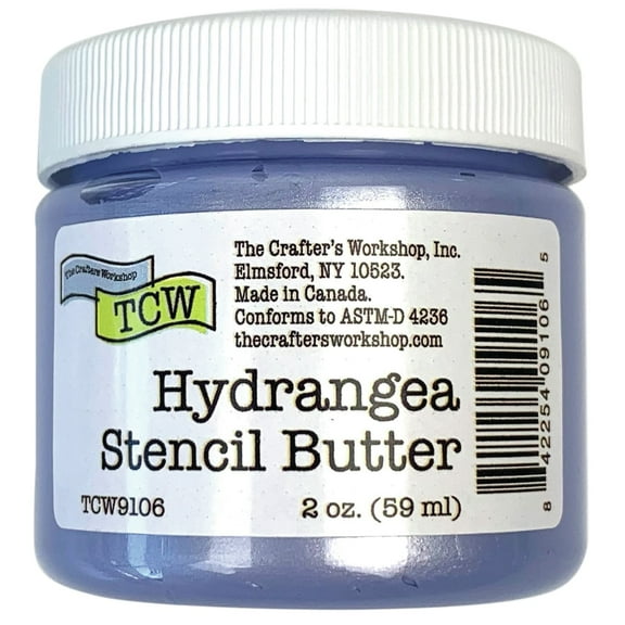 Stencil Butter Acrylic Paint - Hydrangea, 2 oz, Jar