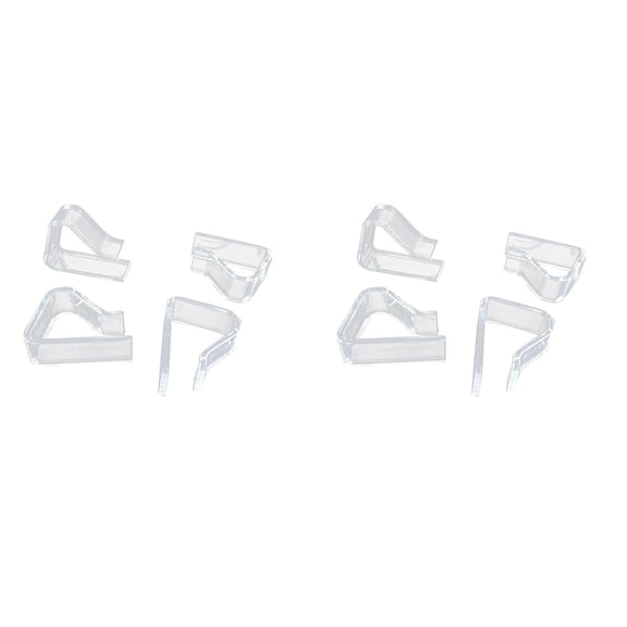 8 Pcs Clear Tablecloth Clips - Durable Windproof Table Cover Holders, Transparent Clamps for Securing Tablecloths Indoor Outdoor Party Wedding Picnic Camping