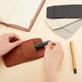thumbnail image 3 of 4Pcs 4 Colors Imitation Leather Pen Sleeve Pouch Fountain Pen Protective Cover Multiple Pen Holder Rectangle Mixed Color 162x81~83x5mm 1pc/color, 3 of 6