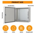 thumbnail image 4 of QinaQin Lockable Outdoor Electrical Box, NEMA 4X Steel Enclosure, IP67 Waterproof Dustproof Junction Box with Mounting Plate and Key for Indoor Outdoor, 4 of 9