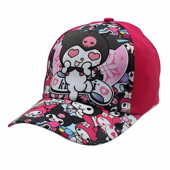 Kuromi Adorable Anime Themed Baseball Cap - Fun CartoonGraphics, Comfortable Fit for Anime Fans