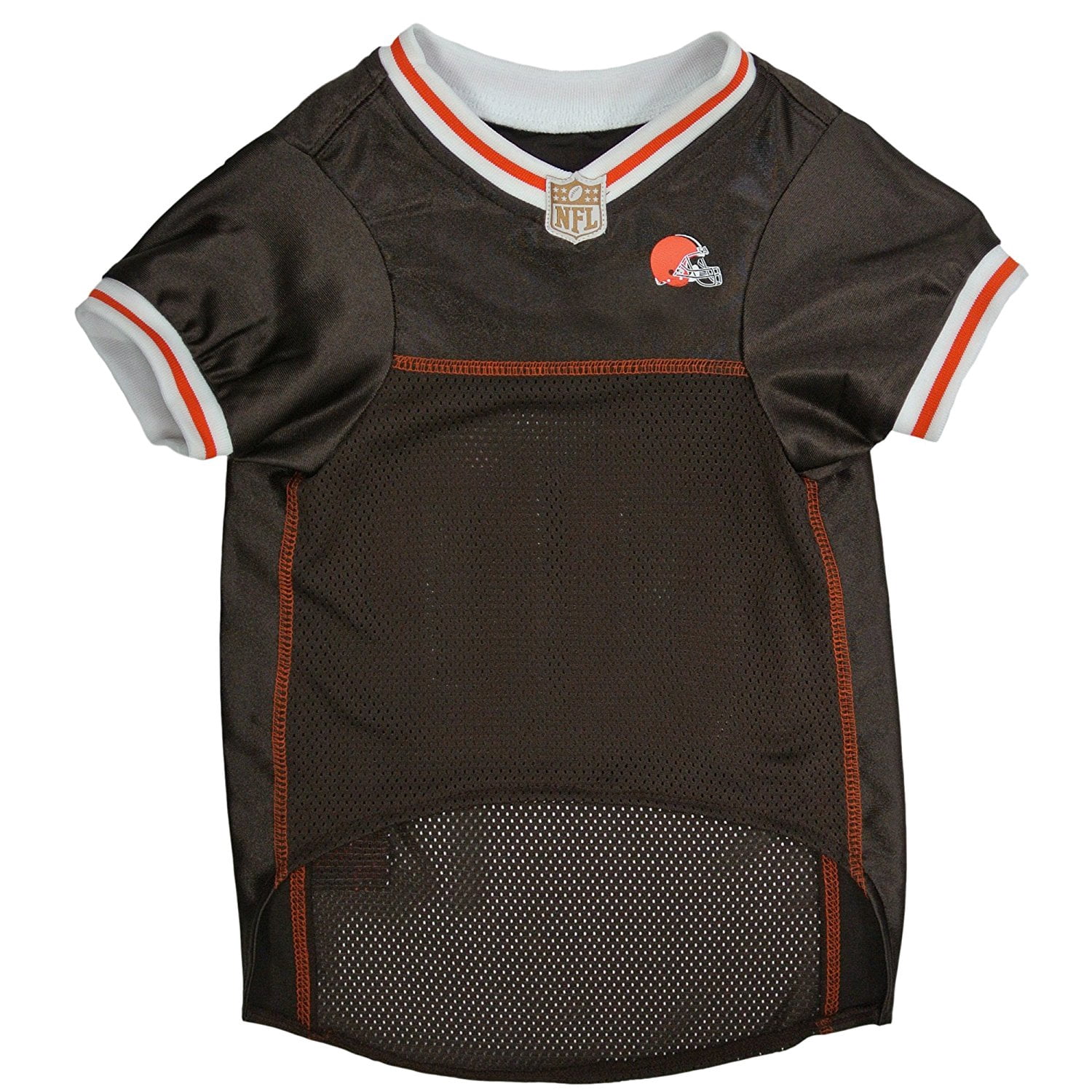 Pets First NFL Cleveland BrownsLicensed Mesh Jersey for Dogs and Cats - Large