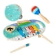 thumbnail image 5 of Juego de instrumentos musicales para niños, batería para niños y niñas, juguetes musicales de madera educativos modernos para preescolar con para, 5 of 9