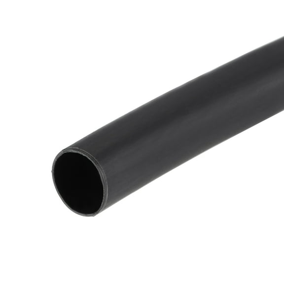 Heat Shrink Tubing 1/4"(6mm) Dia 13mm Flat Width 3:1 rate Shrinkable Tube Cable Sleeve 5m - Black