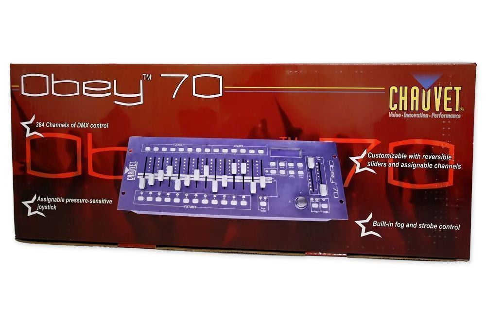Chauvet DJ OBEY 70 DMX Controller+Pressure Sensitive Joystick+Bluetooth Speaker