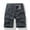 Dark Gray, variant on Xysaqa Cargo Shorts for Men Classic Elastic Waist Relaxed Fitted Cargo Short Multi-Pocket Outdoor Shorts S-4XL