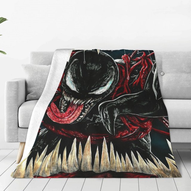 Manta Venom ligera y acogedora para sofá cama, de franela súper suave, de microfibra, para viajes, para todas las estaciones, para adultos y niños, 40 x 30 pulgadas