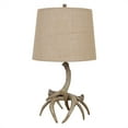 thumbnail image 3 of Maklaine 1-Light Farmhouse Resin Table Lamp with Round Shade in Natural, 3 of 8