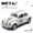 White with Box, variant on 1:32 Vintage Die-Cast Racing Car Toy,High-Quality Metal Alloy, Manual Pull-Back, Suitable for Ages 3+,Collectible Classical Car