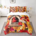 thumbnail image 2 of Manfei Christmas Cardinal Bird 7-Piece Twin Bedding Sets,Hello Fall Maple Bedding Comforter Set,Happy New Year Sheet Sets For Children,Super Cozy Room Decor Reversible, 2 of 8