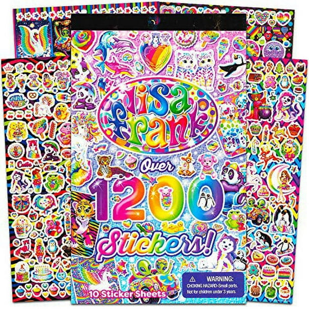 Lisa Frank Sticker Super Pack -- Lisa Frank Sticker Box and Sticker Pack  with Over 2,200 Stickers (Lisa Frank Party Supplies)