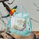 thumbnail image 4 of Jaula de viaje portátil, plegable, de malla de nailon transparente para mascotas y pájaros, 1 unidad, 13,7 x 13 x 9,8 pulgadas Yulucky, 4 of 9