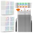 thumbnail image 1 of Juego de cepillos para uñas con pegatinas para uñas, bolígrafos para puntear, pinzas para recoger Abanopi Plumas de uñas, 1 of 7