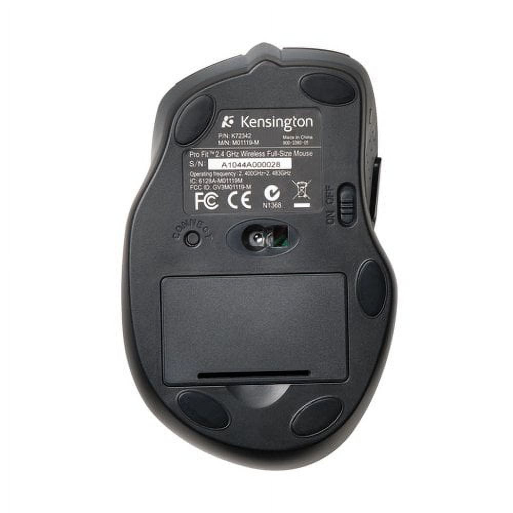 kensington pro fit full-size mouse usb (k72369us) - Walmart.com