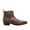 Brown, variant on Mens Distressed Leather Gusset Western Ankle Boots