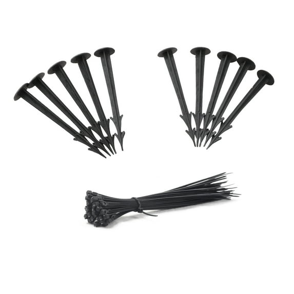Yuedong Multifunctional Plastic Yard Garden Stakes with Bandage for Plant Support Holding Down Tents