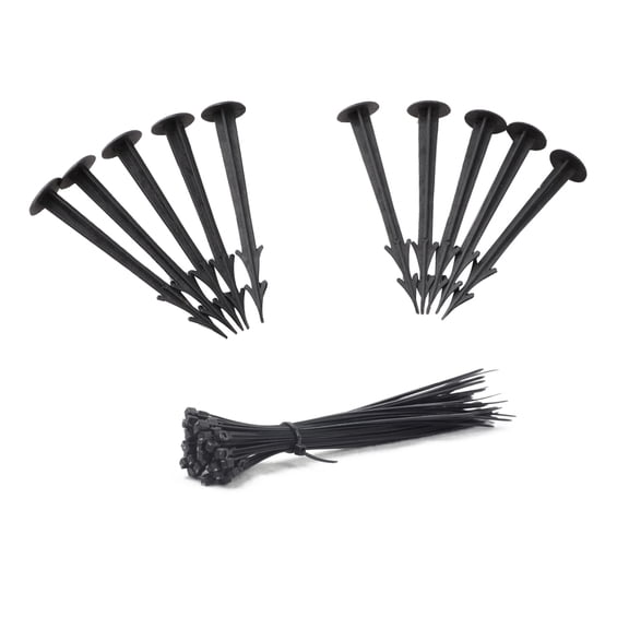 Yuedong Multifunctional Plastic Yard Garden Stakes with Bandage for Plant Support Holding Down Tents