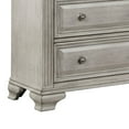 thumbnail image 4 of Kova 65 Inch Dual Tone Dresser, 7 Drawers, Routed Pilasters, Gray, Brown, 4 of 10