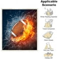 thumbnail image 6 of Football Blanket Soft Cozy Sherpa Water and Fire Sport Throw Blankets Football Gifts for Boys Kids Adult Plush Blanket for Couch Bed Sofa Home Decor(American Football,50"×60"), 6 of 6