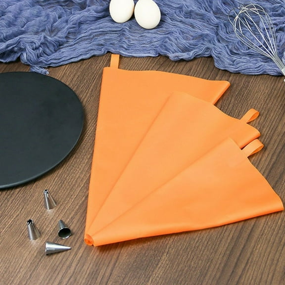 Joernso Silicone Pastry Bag Elastic Easy to Use Resilient Eco-friendly Piping Bag for Home