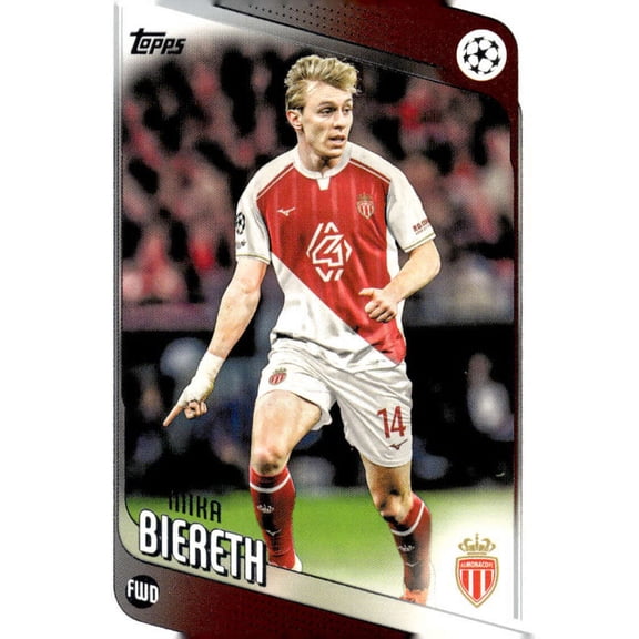 2025-26 TOPPS UEFA CLUB COMPETITIONS #178 MIKA BIERETH AS MONACO