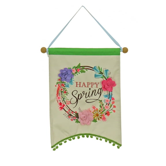 18" Happy Spring Banner