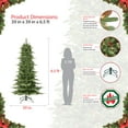 thumbnail image 3 of 6.5' Slim Aspen Fir Artificial Christmas Tree with Stand, Green, 3 of 5