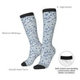 thumbnail image 6 of Fotbe Rabbit And Butterfly print Women's Men's Novelty Crew Socks Cotton Socks Knee High Socks for Walking,Running,Nurses,Pregnancy, 6 of 8