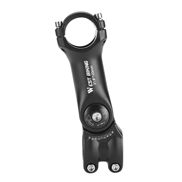 Adjustable Handlebar Stem Variable 60 Degree Angle Aluminum Alloy Bike Handlebar Riser Road Bike Front Fork Stem Adapter