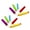 Random Color, variant on Opvise Chalk Holders, Adjustable Chalkboard Eraser, 10 Count