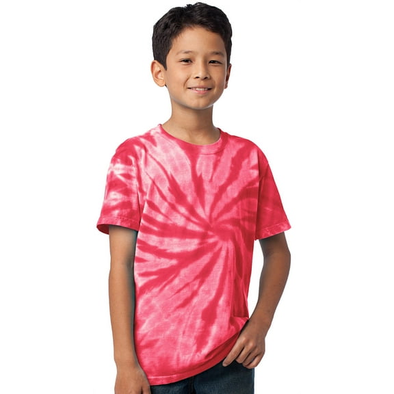Kids Tie Dye T-shirt - Red, Extra-Small