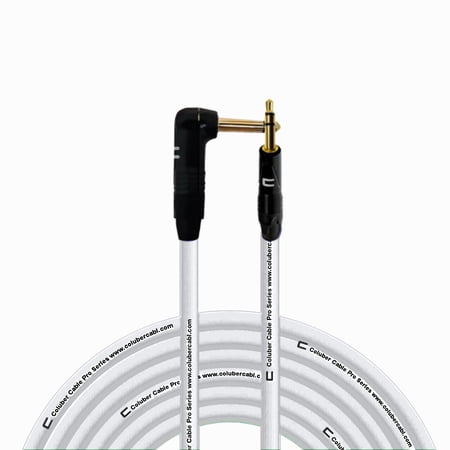 Coluber Cable - Right Angle 1/4" TS to 3.5 TRS Male - Pro Audio Connector