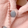thumbnail image 4 of GYRATEDREAM Toddler Baby Girl's Fall Winter Coat Jacket Rabbit Ear Hoodie Snowsuit Thick Warm Coat Jacket Outwear, 4 of 9