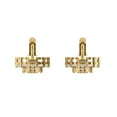thumbnail image 4 of 14K Solid Gold Lever Back Stud Earrings for Women | 2.235 cttw Round Cut Natural Morganite | Yellow Gold, 4 of 5