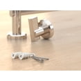 thumbnail image 4 of Gatco 5475 Locke Single Robe Hook - Nickel, 4 of 7