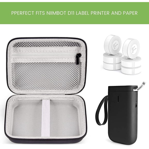 Katia Label Makers Case for Phomemo D30 Mini for Niimbot D11 Label Printer Machine & Tape, Box Only