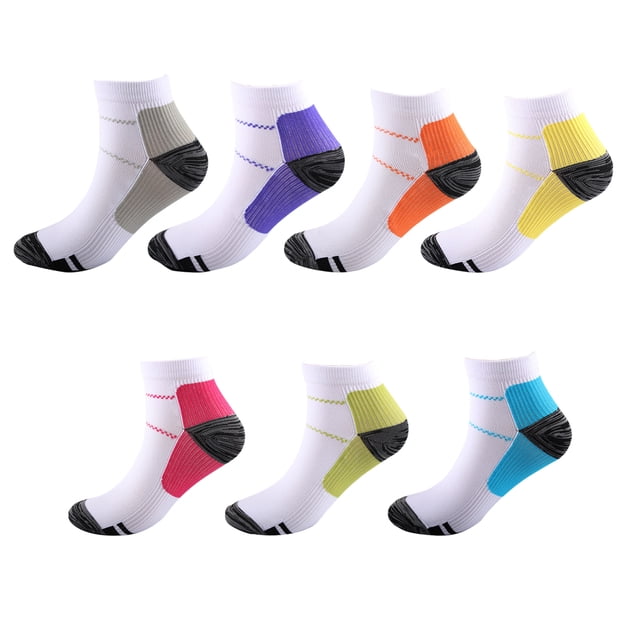 Baohd 1/2/3/5 2pcs/set Relieve Foot Fatigue Compression Socks For Greater Foot Compression Socks blue S/M 1 Pc