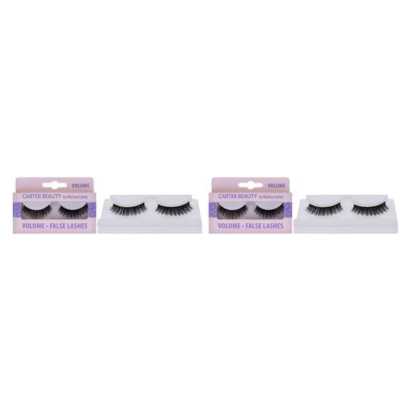 Carter Beauty False Lashes - Volume - Pack of 2 , 1 Pair Eyelashes