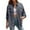 Grey, variant on Womens Jackets Fall Jackets for Women 2025 Women's Trendy Ripped Oversized Denim Jacket Casual Long Boyfriend Distressed Denim Jacket Coat
