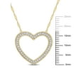 thumbnail image 6 of Everly 0.22 Carat T.W. Diamond 14kt Yellow Gold Open Heart Pendant, 6 of 6