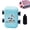 Blue, variant on 2-in-1 Math Roller Stamp for Kids, Self-Inking Addition Subtraction Multiplication & Fill-in-The-Blank Tool, Refillable Maths Practice Roller or Kindergarten Homeschool Classroom Supplies, Math Gifts