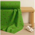 thumbnail image 4 of Soimoi Green Cotton Voile Fabric Cherry & Dots Print Sewing Fabric Yard 56 Inch Wide, 4 of 7