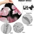 thumbnail image 7 of SCRAWLGOD Peach Blossom Stars Print Pink Black Print Gaming Chair Cover with Armrest Cover, Thick Computer Chair Protective with Stretchy Bottom Non Slip Gaming Rotating Chair Slipcover, 7 of 7