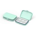 thumbnail image 1 of Daily Pill Box Organizer Portable Travel Pill Case Medicine Storage w Adjustable Removable Compartments Moistureproof Dustproff Waterproof Pill Tablet Capuse Container 6 Compartment,Green, 1 of 8