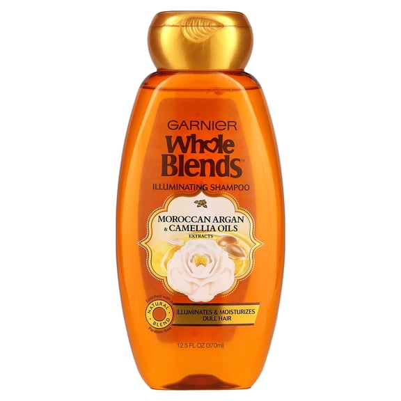 Garnier, Whole Blends, Illuminating Shampoo, Moroccan Argan Camellia Oils Extracts, 12.5 fl oz (370 ml)